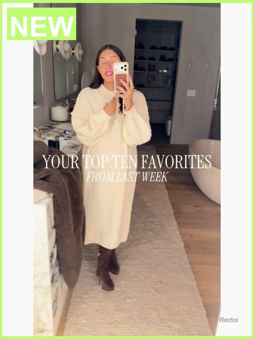 Oversized Chunky Knit Sweater Dress Mock Neck Long Sleeve Maxi Fall Winter - Picture 6 of 7